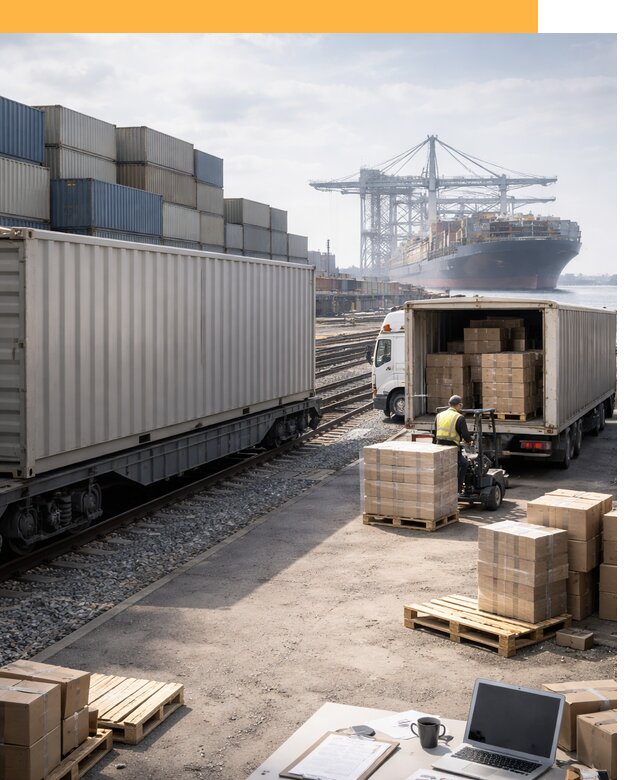 Мультимодальные перевозки грузов по миру от 46400 руб